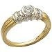 0.10Ct.T.W. Round Cut Diamonds, 14Kt. Two Tone Gold. Diamond Engagement Ring, Semi-Mount Setting (Center stone is not included)