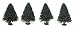 Life-Like Scene Master Large Evergreen Trees (4 pieces) - 1923
