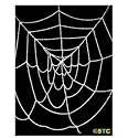 7.5' ft Economy White Giant Spider Web ~ Halloween Spider Web Decorations & Props