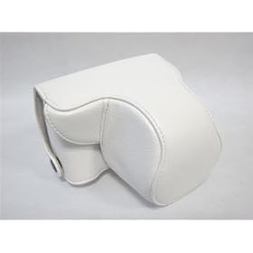 AST Olympus Pen E-PL1 Imitation Leather Camera Case - White