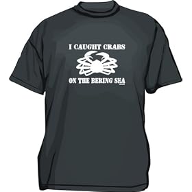 I Caught Crabs On The Bering Sea Logo Men's tee Shirt in 12 colors Small thru 6XL