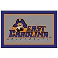 East Carolina University Rug - Gray/ Blue (Rectangle)