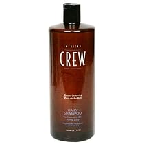 American Crew Daily Shampoo, for Normal to Oily Hair & Scalp, 33.8-Ounce Bottles (Pack of 2)