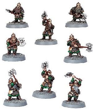games workshop lord of the rings khazad guard blister