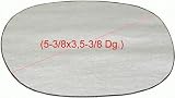 73-81 BUICK CENTURY MIRROR GLASS RH (PASSENGER SIDE), (5-3/8 x 3, 5-3/8 Dg.), Flat, Large Sport Model, RWD (1973 73 1974 74 1975 75 1976 76 1977 77 1978 78 1979 79 1980 80 1981 81) B471141 N/A