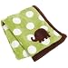 Carters Snuggle Me Elephant Boa Blanket, Green