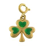 14k Yellow Gold Shamrock Charm