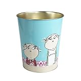 Charlie And Lola Blue Metal Waste-Paper Bin