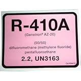 R-410A Cylinder Tank Labels 10 Pack