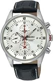 Seiko Silver Dial Chronograph Stainless Steel Mens Watch SNDC87P2
