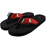 Louisville Cardinals Black-Red Basic Flip Flop