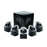 Mirage MX 5.1 Channel Miniature High-Performance Speaker System (Set of Six, Black)