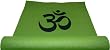 Colorful Yoga Mats (TM) 1/4" Extra-Thick Enhanced Classic Yoga, Pilates & Exercise Mat - Green with Black 'Om' Symbol