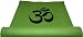 Colorful Yoga Mats (TM) 1/4" Extra-Thick Enhanced Classic Yoga, Pilates & Exercise Mat - Green with Black 'Om' Symbol