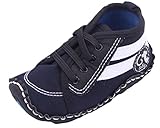 (ラボーグ) La Vogue ベビーシューズ キャンバスシューズ ズック 帆布シューズ スリッポン カジュアル スポーツ 赤ちゃん 新生児 出産祝い 歩行サポート 快適 (11cm, ダークブルー)