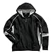 Victory Hooded Sweatshirt, Black/Grey/White