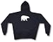 Grizzly Bear Silhouette Men's Hoodie Sweat Shirt Small thru 4XL