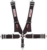G-Force 7000BK Black FIA Rated 5-Point Pull-Down Camlock Individual Shoulder Harness Set