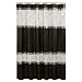 Maytex Marco Fabric Shower Curtain, Black