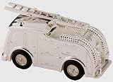 Silverplated Fire Engine Money Box