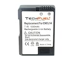 Nikon Coolpix P7100 Digital Camera Battery - Premium TechFuel® EN-EL14 Bat ....