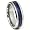 Tungsten Carbide Blue Riverstone Inlay Wedding Band Ring Sz 7.0 SN#729