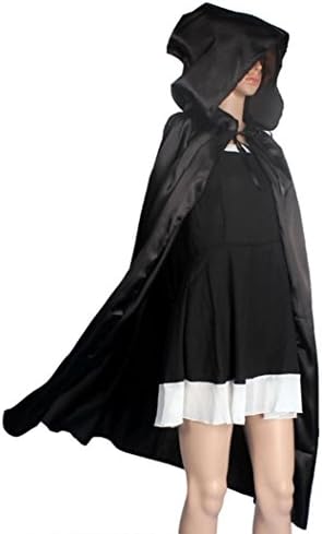 Start Hooded Cloak Coat Wicca Cape Shawl For Party &amp; Halloween &amp; Carnivals-BK-S