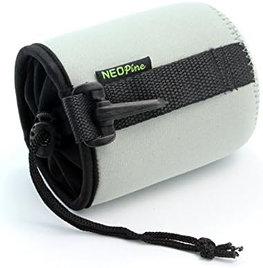 NEOPine Camera Lens Case Soft Neoprene Lens Pouch Bag Cover for Sony Canon Nikon Lens (80mm) Gray