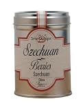 Terre Exotique Szechuan berries from China, lemony pepper berries in tin presentation 1.6 oz