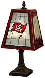Tampa Bay Buccaneers 14 Inch Art Glass Lamp