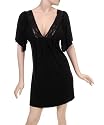 Flattering V Neck Dress with Lace Detail in Plus Sizes