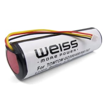 WEISS Batterie pour TomTom Go 200 / 400 / 500 / 510 / 600 / 700 / 710 / 910 WEISS Batterie pour TomTom Go 200 / 400 / 500 / 510 / 600 / 700 / 710 / 910