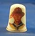 Porcelain China Thimble -- Boy Scout Salute