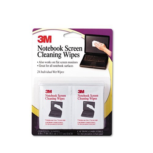 3M Notebook Screen Cleaning Wipes, 3.9 x 6.9 Inches (CL630)