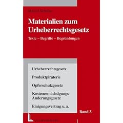 Materialien zum Urheberrechtsgesetz