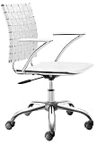 Zuo Modern Criss Cross Office Chair, White