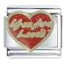 You Are Loved Heart Italian Charms Bracelet Link