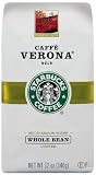 Starbucks Caffe Verona Coffee, Whole Bean, 12-Ounce Bags (Pack of 3)