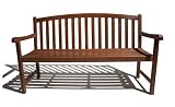 Strathwood Malas Hardwood Garden Bench, Three Seater