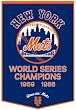 New York Mets 24"x36" Wool Dynasty Banner - Baseball Sports Merchandise