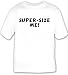 Super-Size Me! T-shirt Large White