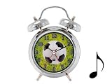 SOCCER ball retro musical ALARM CLOCK home decor