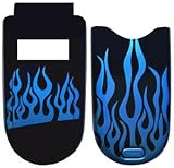Blue Fire - Motorola V180/ V186 Faceplate Cell Phone Cover - V180/ V186 Cell Phone Front Cover and Battery Door Cover Hard Face plate