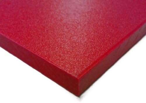 HDPE / Sanatec (Plastic Cutting Board) Red - 12" x 24" x 1/2" Thick (Nominal)