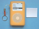 New iPod 4th (20GB/40GB/U2/Photo) Silicone Skin Case (Orange) + Finger Strap + Screen Protector