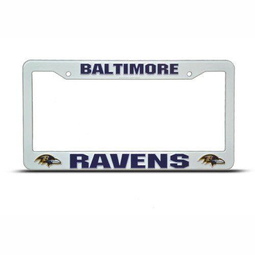 Baltimore Ravens Plastic Nfl License Plate Frame Tag Holder
