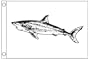 Taylor Made Products Shark Boat Flag (12" x 18")