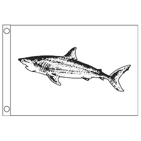 Taylor Made Products Shark Boat Flag (12 x 18) by 