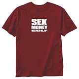 T-Shirt Red  Sex Money Golf  Sports