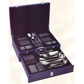 72 piece cutlery set 12 of each forks, knifes, table spoons ,dessert spoons, teaspoons and more,